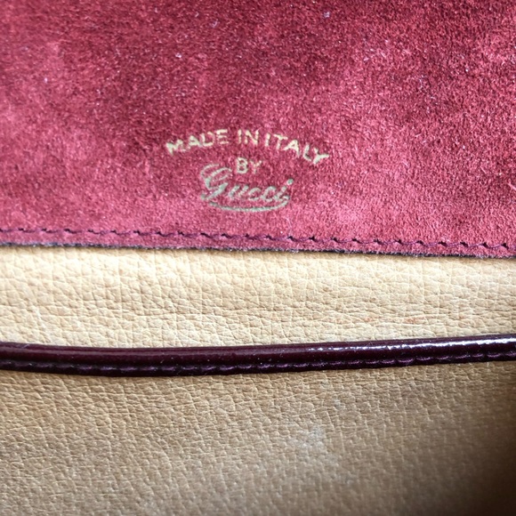 Gucci Vintage Shoulder Bag Horsebit Clutch Patent Leather - Picture 9 of 15